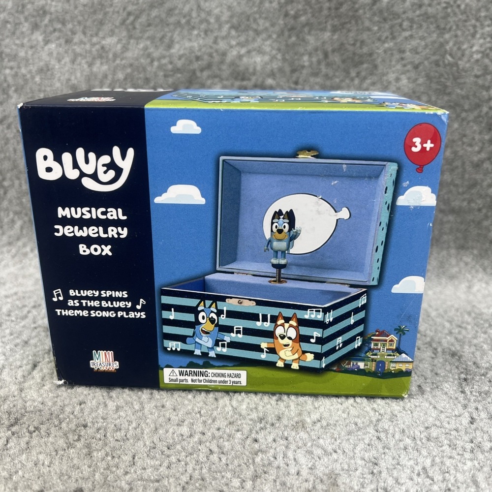 Bluey Musical Jewelry Box 3+ Mini Treasures Bluey Spins Bluey Theme Song‎ Plays